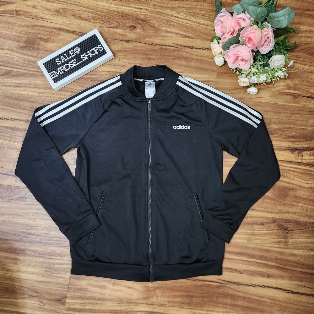 Women's Black Adidas Track Jacket